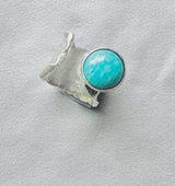 Clear Water Amazonite Ring