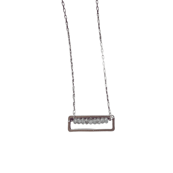 Moonstone Bar Necklace | Gillian Inspired Designs