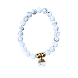White Cloud Howlite Stretch Bracelet | Gillian Inspired Designs