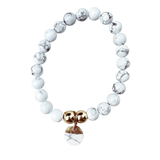 White Cloud Howlite Stretch Bracelet | Gillian Inspired Designs