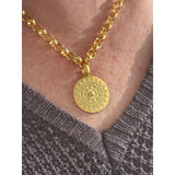 Gold Mandala Pendant Necklace | Gillian Inspired Designs