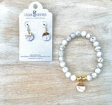 White Cloud Howlite Stretch Bracelet