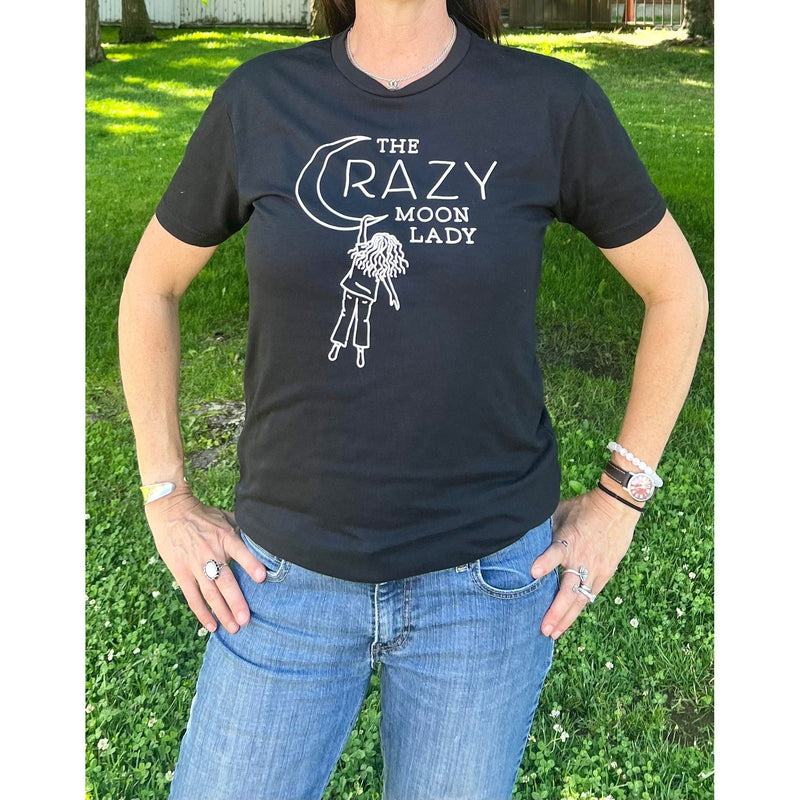 Crazy Moon Lady T-Shirt (black or white) | Gillian Inspired Designs