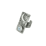 Crescent Moonstone Ring - 0