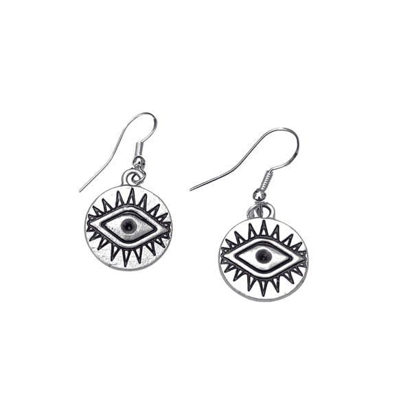 Evil Eye Earrings (Gold and Silver) | Gillian Inspired Designs