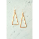 Large Triangle Earrings (Gold and Silver) | Gillian Inspired Designs