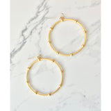 Unity Hoop Circle Earrings (Gold or Silver)