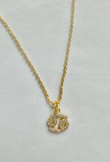 Zodiac Sign Charm Necklace (Silver or Gold)