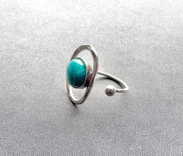 Clear Water Amazonite Ring