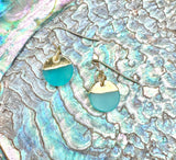 Cool Water Chalcedony Earrings | Gillian Inspired Designs