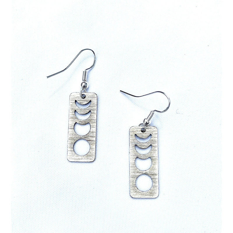 Moon Phases Earrings (Gold and Silver)