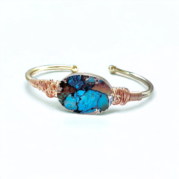 Turquoise Bangle Bracelet | Gillian Inspired Designs