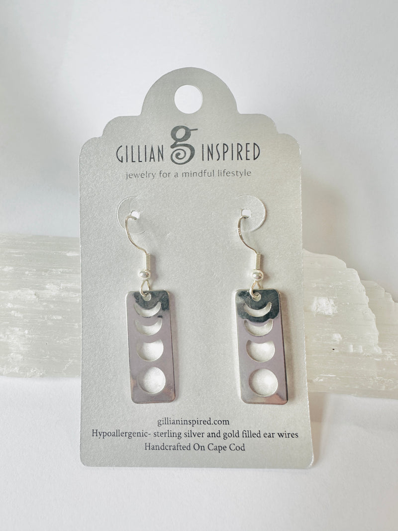 Moon Phases Earrings (Gold and Silver)