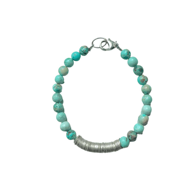 Turquoise Tribe Bracelet (gold and silver)