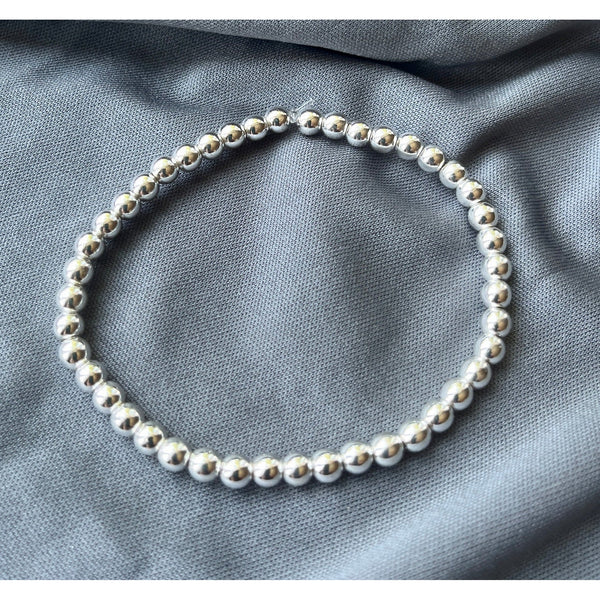 Beaded Silver Layer Bracelet | Gillian Inspired Designs