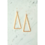 Large Triangle Earrings (Gold and Silver)