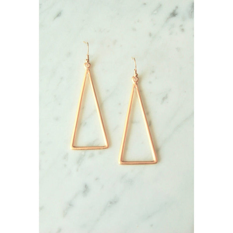 Large Triangle Earrings (Gold and Silver) | Gillian Inspired Designs