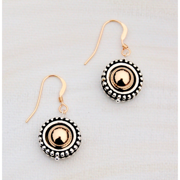 Gold Ball Frame Earrings