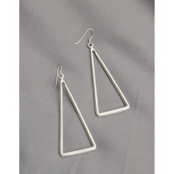 Large Triangle Earrings (Gold and Silver) | Gillian Inspired Designs