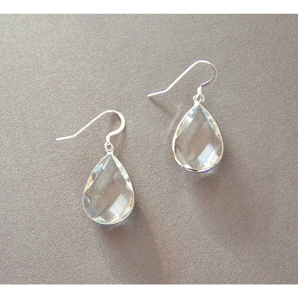 Quartz Crystal Teardrop Earrings | Gillian Inspired Designs