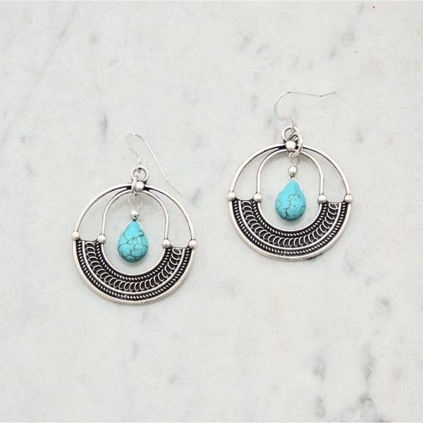 Turquoise Tribe Earrings | Gillian Inspired Designs