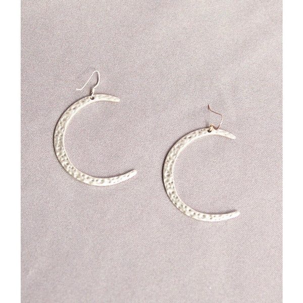Crescent Moon Hoop Earrings | Gillian Inspired Designs