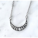Mini Moon Phases Arc Necklace