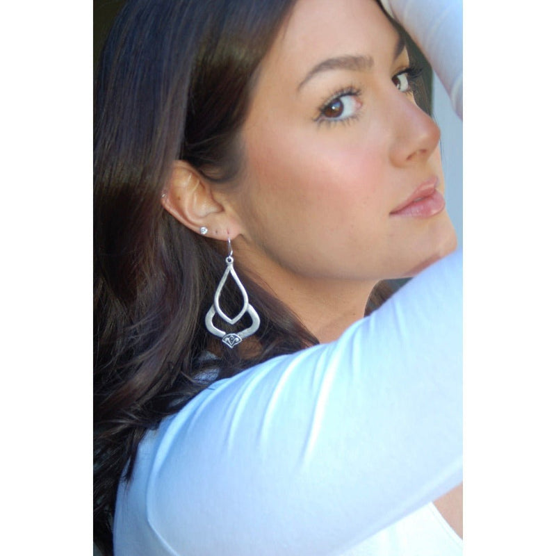Diamond Lotus Earrings
