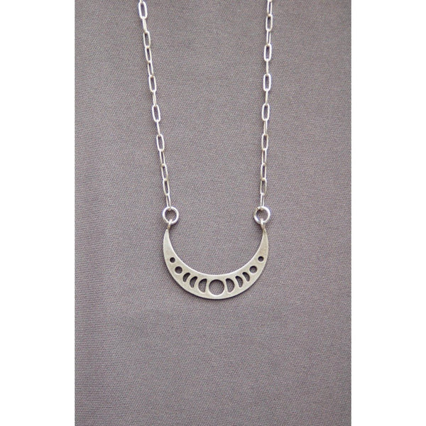 Moon Phase Arc Necklace