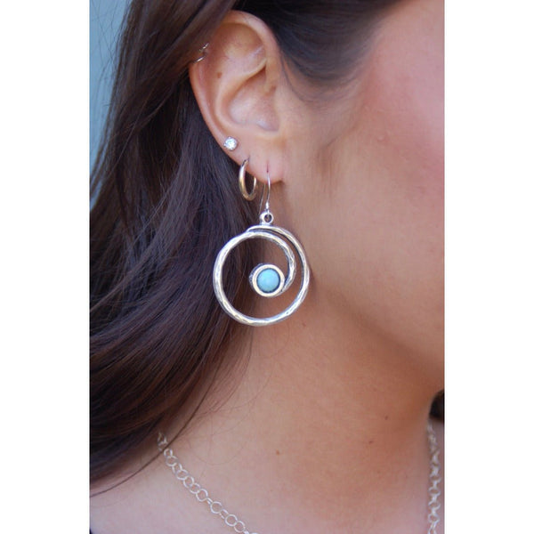 Larimar Swirl Earrings | Gillian Inspired Designs