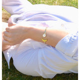 Moon Cuff Bracelet (Silver and Gold)