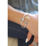 Moon Cuff Bracelet (Silver and Gold)