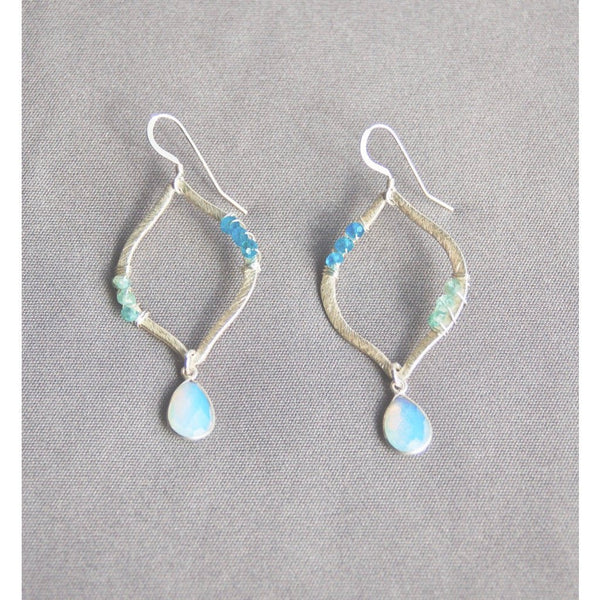 Marquise Apatite Waterfall Earrings | Gillian Inspired Designs