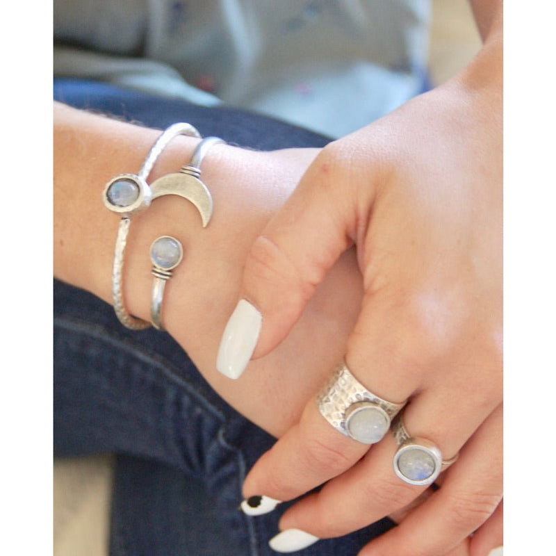Full Moon Moonstone Ring | Gillian Inspired Designs
